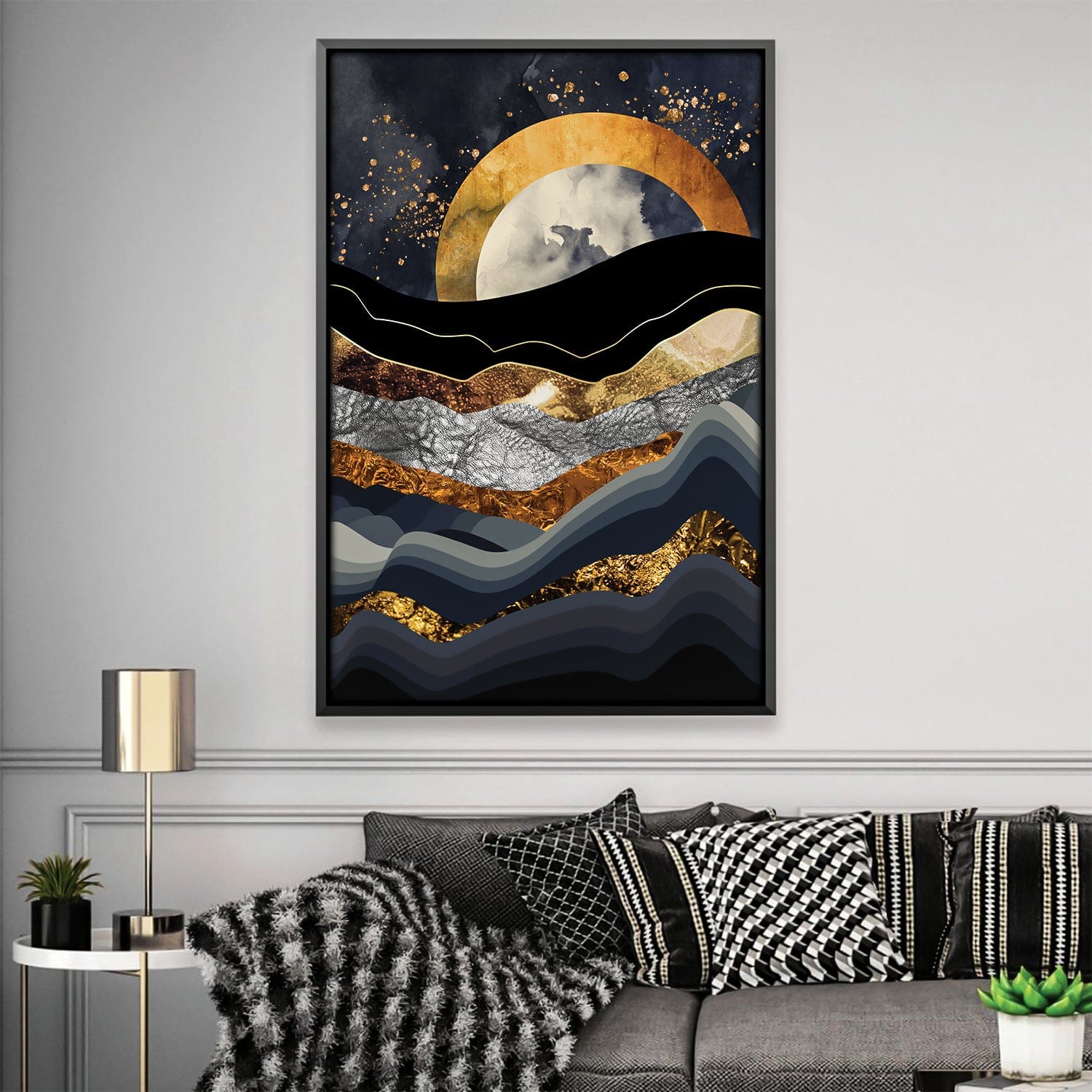 Layered Moonset Canvas product thumbnail