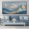 Layered Summit Canvas Art 20 x 10in / Canvas Clock Canvas