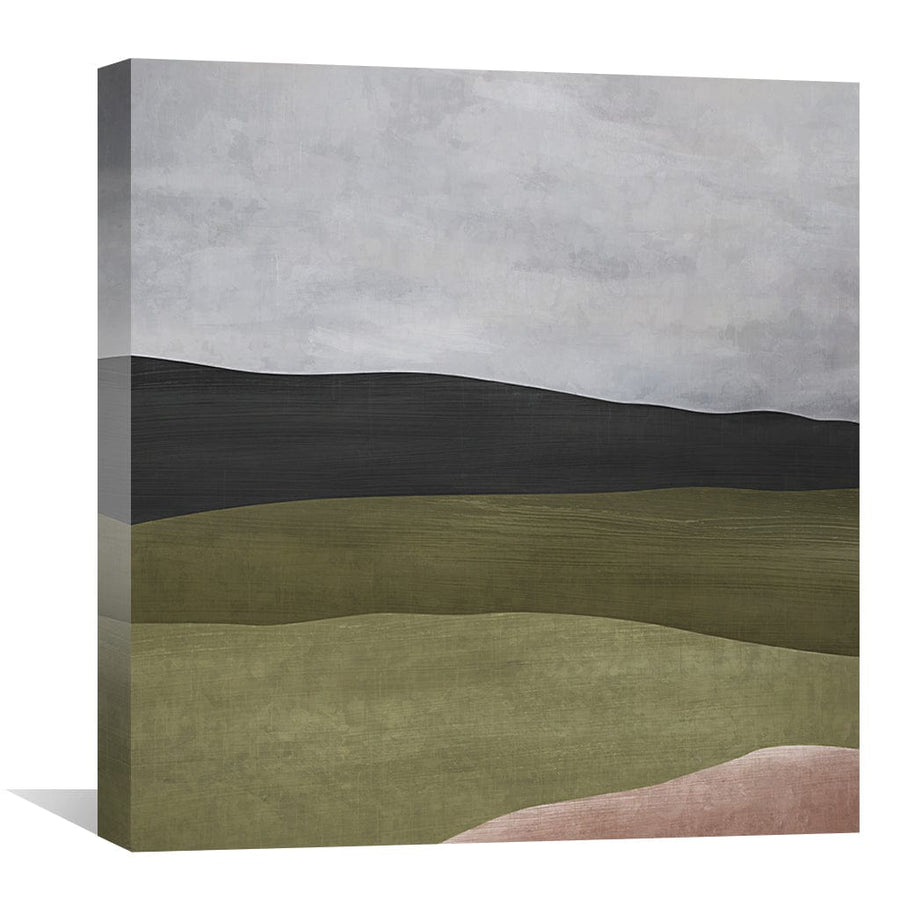 Layers and Strokes Canvas Art Clock Canvas
