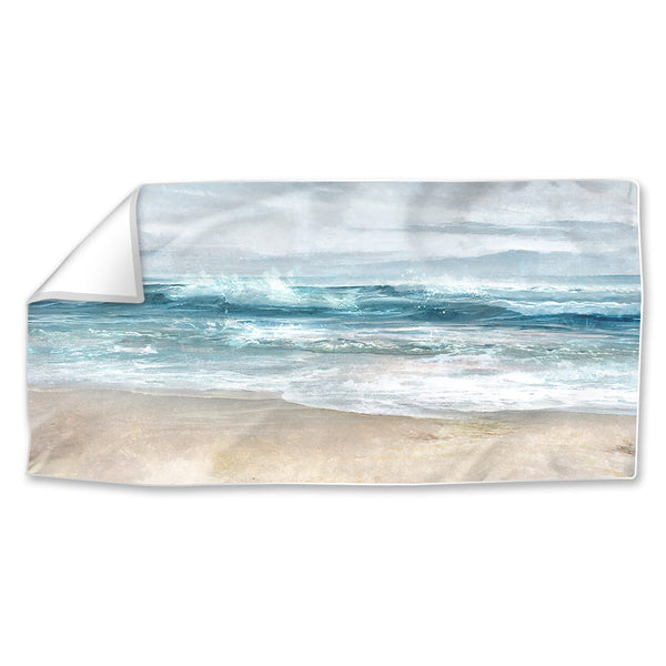 Layers Of The Beach Easy Build Frame Posters, Prints, & Visual Artwork Fabric Print Only / 40 x 20in Clock Canvas