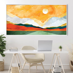 Layers of the Valley Canvas Art Clock Canvas