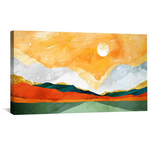 Layers of the Valley Canvas Art Clock Canvas