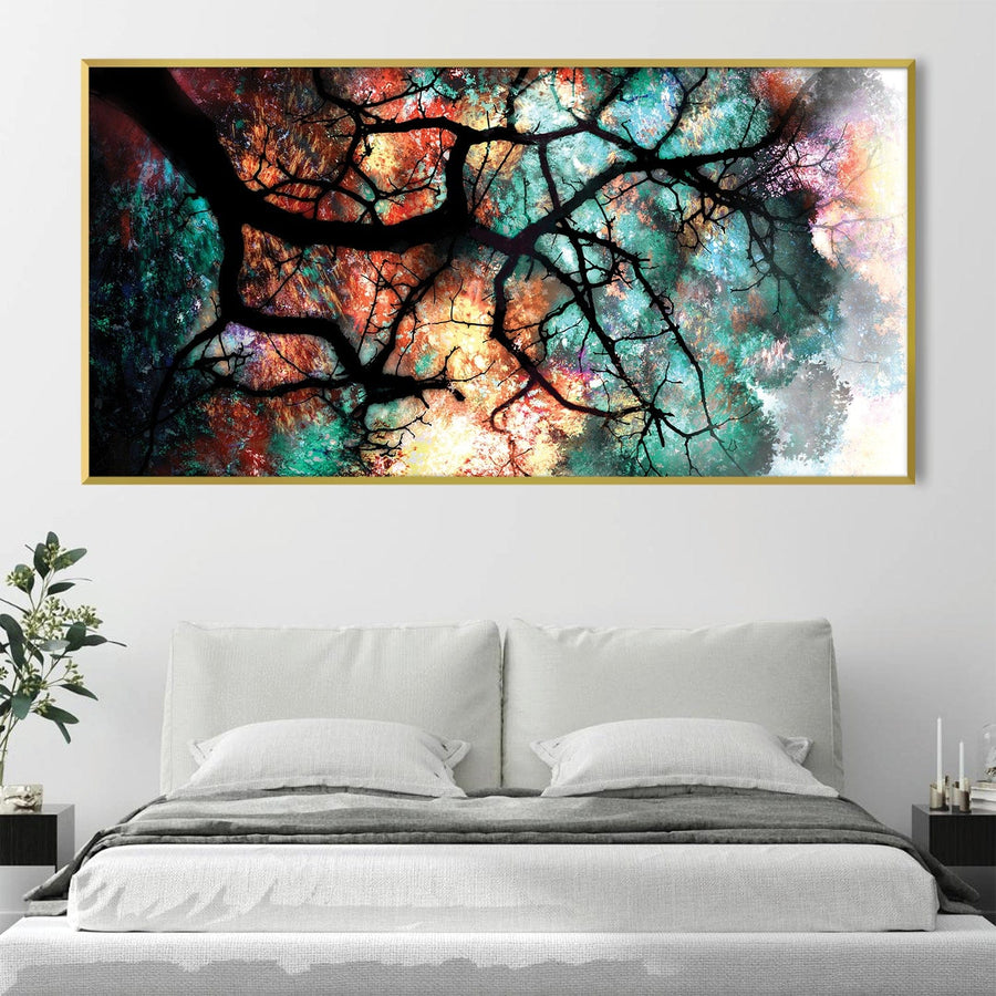 Leaves of Translucence Canvas Art Clock Canvas