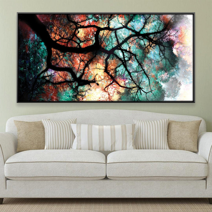 Leaves of Translucence Canvas Art Clock Canvas