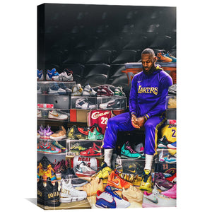 LEBRON SHOES Canvas Art Clock Canvas