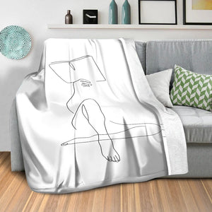 Leisurely Afternoons A Blanket Blanket Clock Canvas
