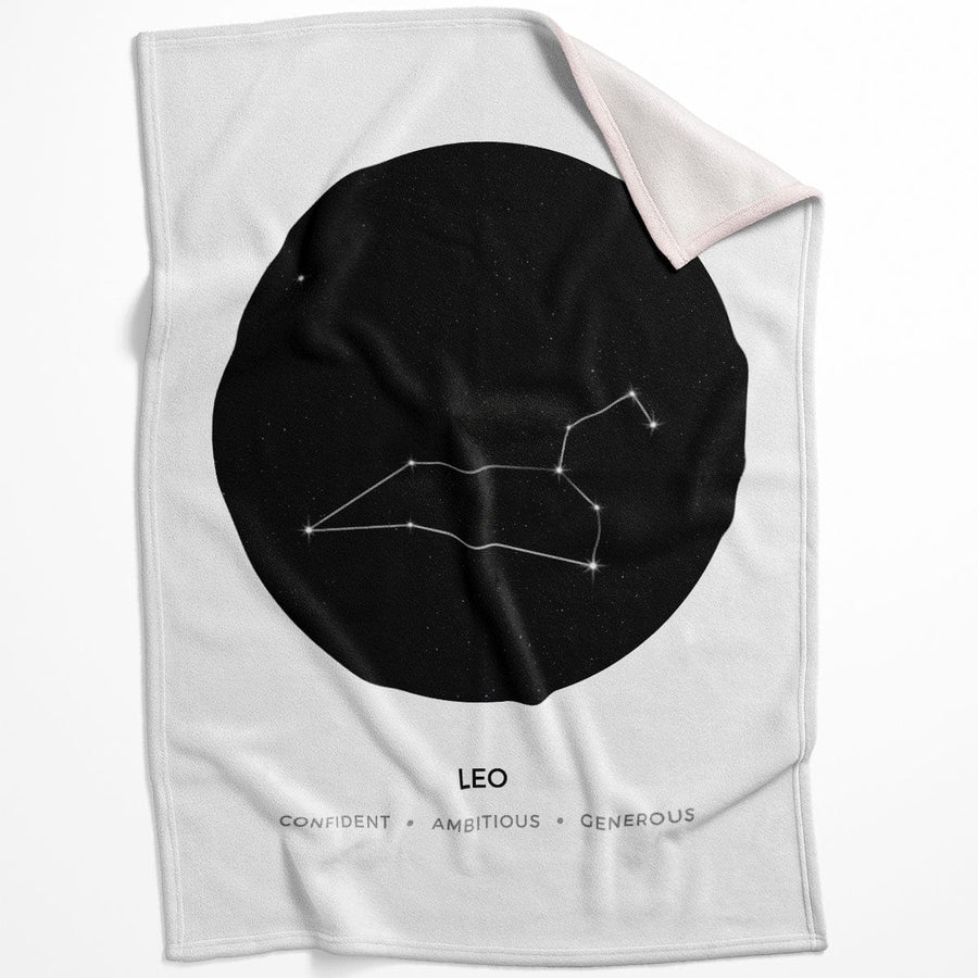 Leo Traits Blanket Blanket 75 x 100cm Clock Canvas
