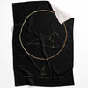 Leo Traits Gold Blanket Blanket 75 x 100cm Clock Canvas