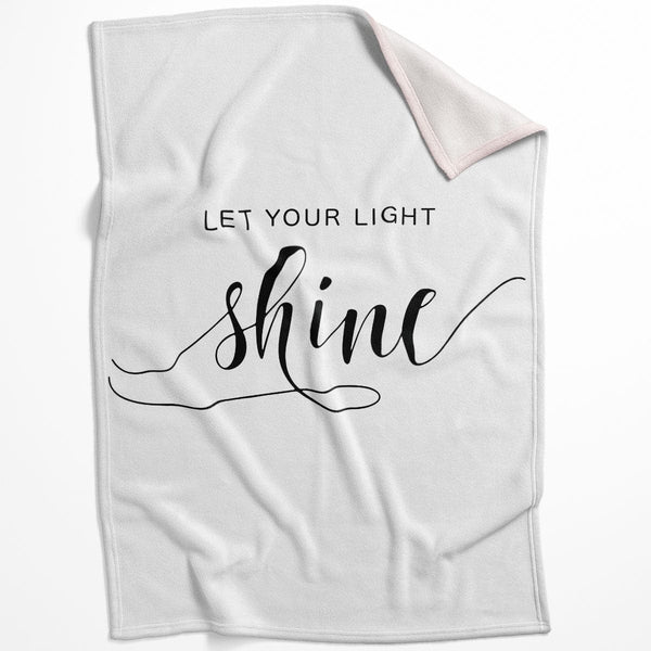 Let Your Light Shine A Blanket Blanket 75 x 100cm Clock Canvas
