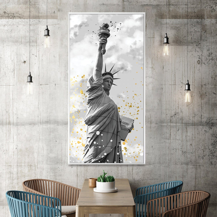Liberty Unbound Canvas Art Clock Canvas