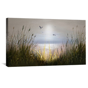 Light Through the Beach Canvas Art Clock Canvas