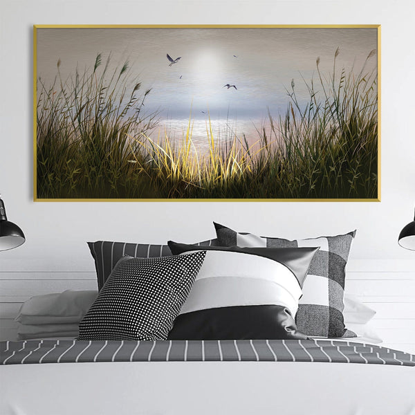 Light Through the Beach Canvas Art Clock Canvas