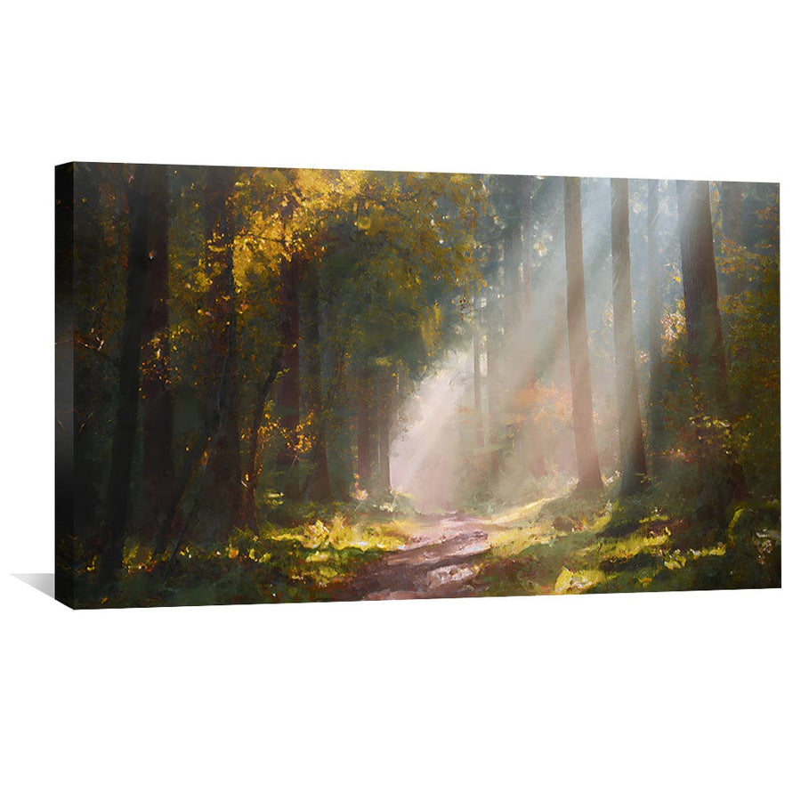 Light Through The Trees Canvas Art Clock Canvas