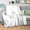 Line Serenity A Blanket Blanket Clock Canvas