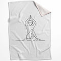 Line Serenity C Blanket Blanket 75 x 100cm Clock Canvas