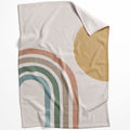 Lines and Circles A Blanket Blanket 75 x 100cm Clock Canvas
