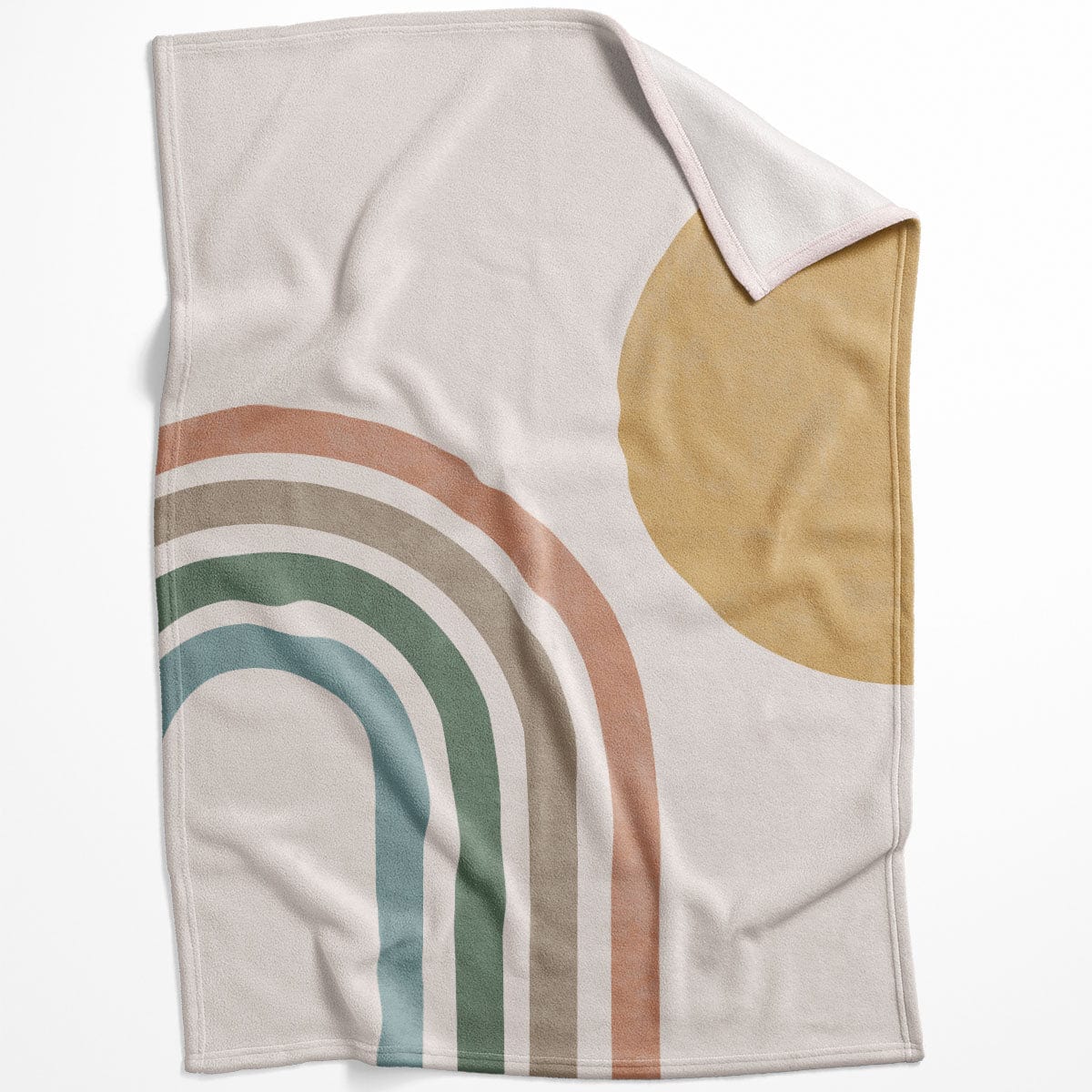 Lines and Circles A Blanket Blanket 75 x 100cm Clock Canvas