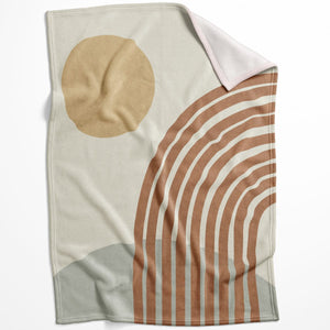 Lines and Circles C Blanket Blanket 75 x 100cm Clock Canvas
