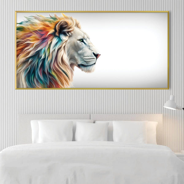 Lion Gaze Canvas Art Clock Canvas