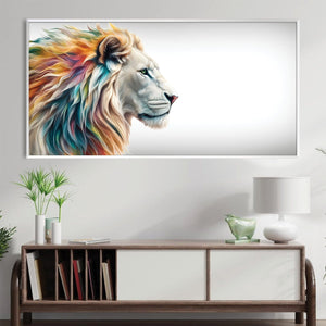 Lion Gaze Canvas Art Clock Canvas