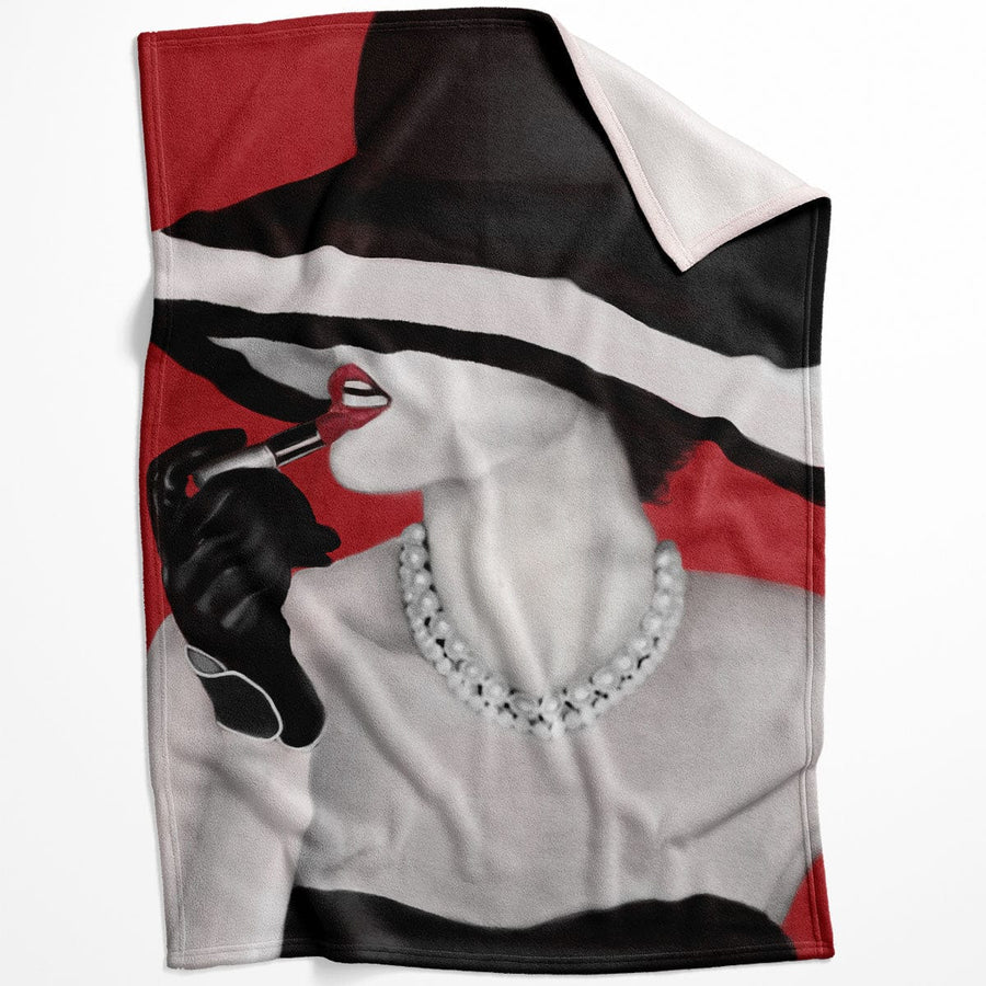 Lipstick Icons Blanket Blanket 75 x 100cm Clock Canvas
