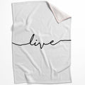 Live Laugh Love A Blanket Blanket 75 x 100cm Clock Canvas