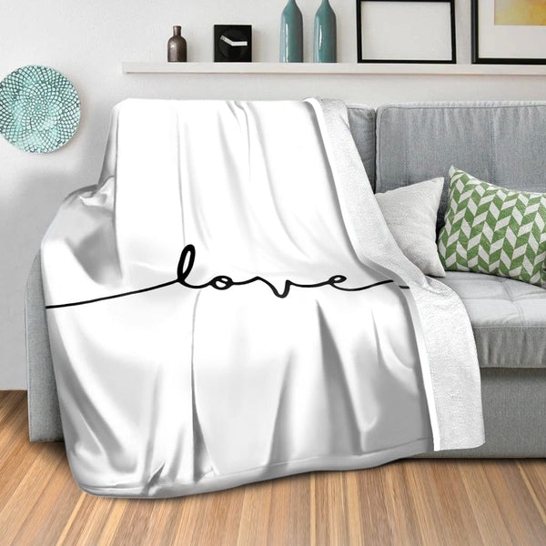 Live Laugh Love C Blanket Blanket Clock Canvas