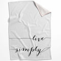 Live Simply B Blanket Blanket 75 x 100cm Clock Canvas