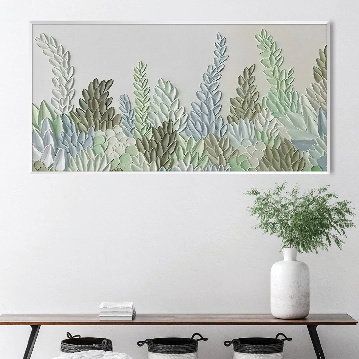 Lively Forest Canvas Art Clock Canvas