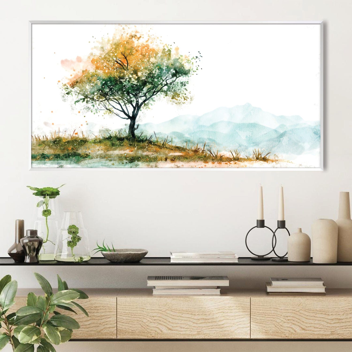Lone Essence Canvas Art Clock Canvas