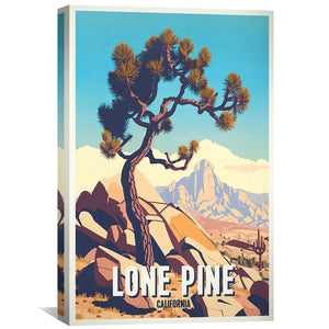 Lone Pine Canvas Art Clock Canvas