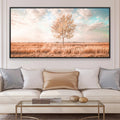 Lone Tree Breeze Canvas Art 20 x 10in / Canvas Clock Canvas