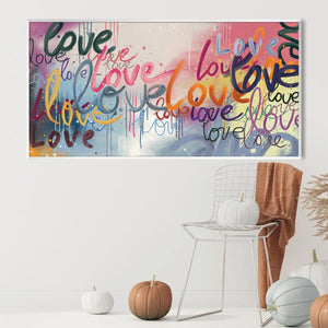 Love Multiplied Canvas Art Clock Canvas