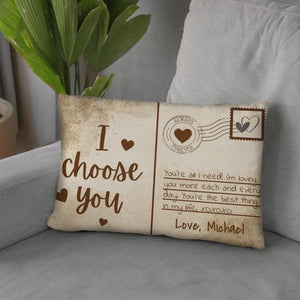 Love Postcard Cushion Customizer Landscape Cushion / Polyester Linen / 48 x 33cm Clock Canvas