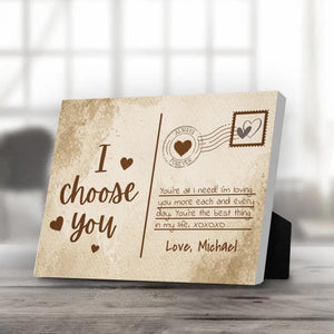 Love Postcard Desktop Canvas Customizer Desktop Landscape Canvas / 25 x 20cm / Desktop Canvas Clock Canvas