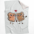 Love Sandwich Blanket Blanket 75 x 100cm Clock Canvas