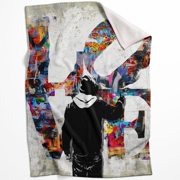 Love Symbol Blanket Blanket 75 x 100cm Clock Canvas