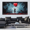 Love through the ruin Canvas Art Clock Canvas