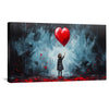 Love through the ruin Canvas Art Clock Canvas