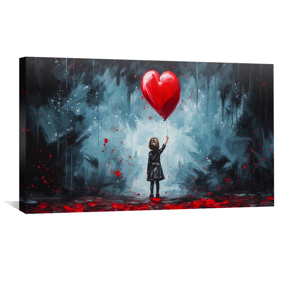 Love through the ruin Canvas Art Clock Canvas