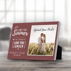 Love You Longer Desktop Canvas Customizer Desktop Landscape Canvas / 18 x 13cm / Desktop Canvas Clock Canvas