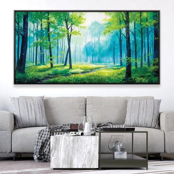 Luminous Forest Canvas Art Clock Canvas