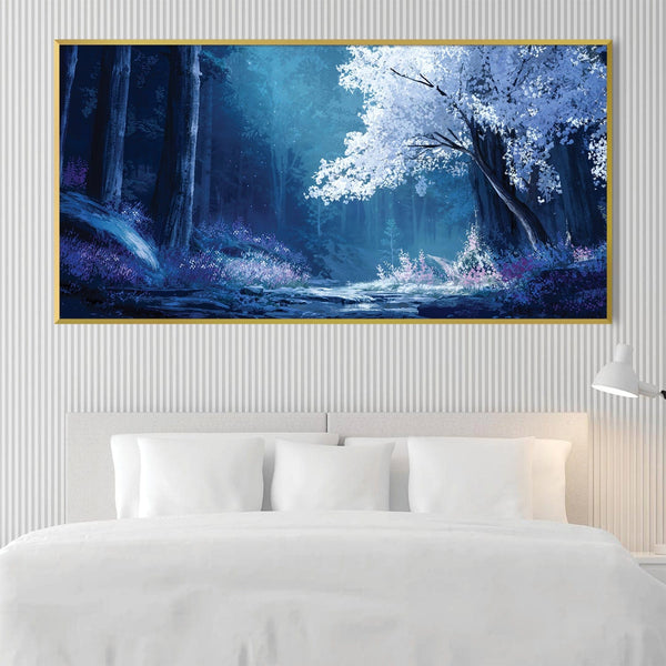 Luminous Grove Canvas Art Clock Canvas