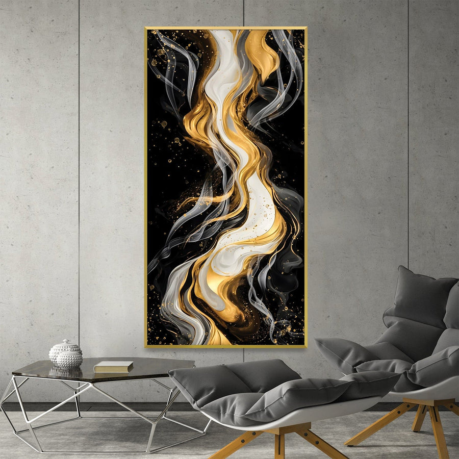 Luminous Noir Fusion Canvas Art Clock Canvas