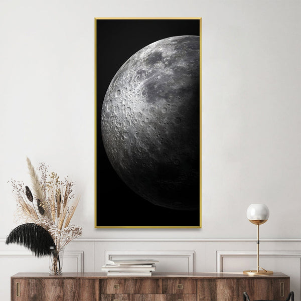 Lunar Echoes Canvas Art Clock Canvas