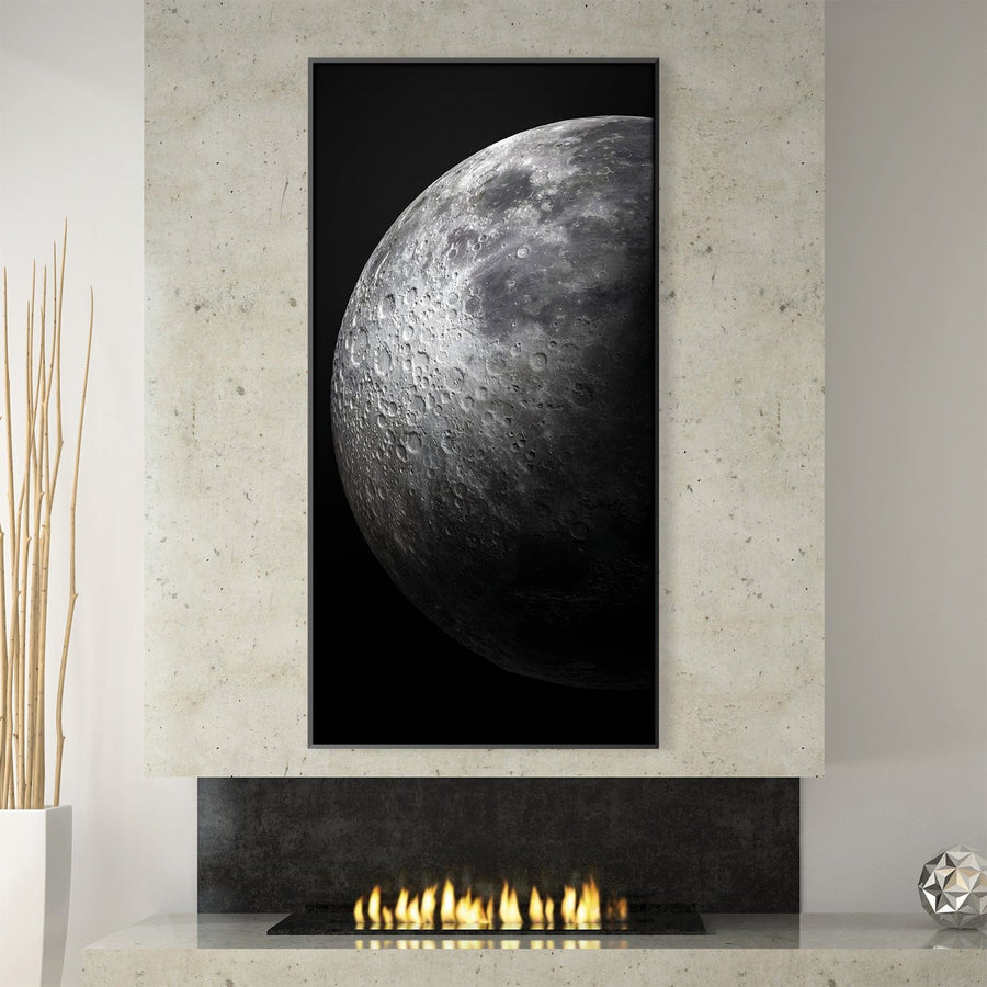Lunar Echoes Canvas Art Clock Canvas