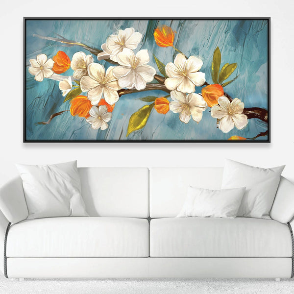 Lush Petals Canvas Art 20 x 10in / Canvas Clock Canvas