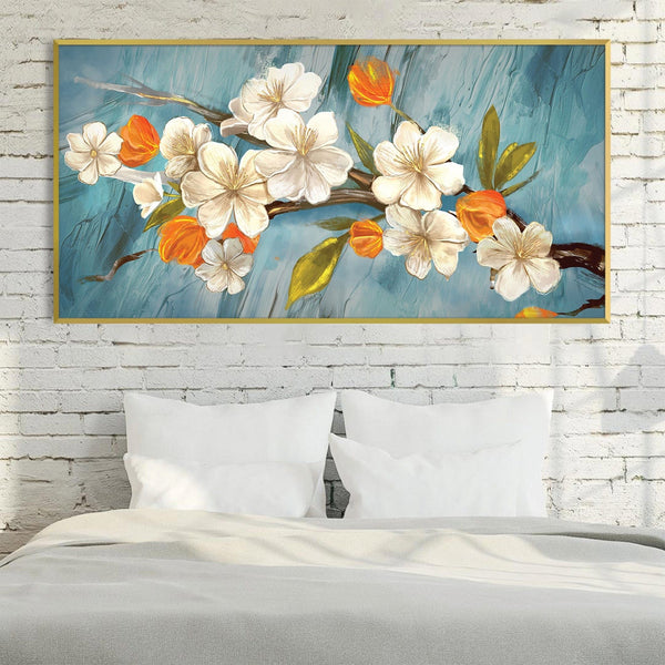 Lush Petals Canvas Art Clock Canvas