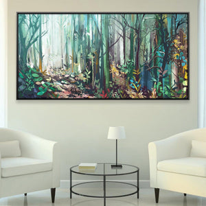 Lush Wilderness Canvas Art 20 x 10in / Canvas Clock Canvas