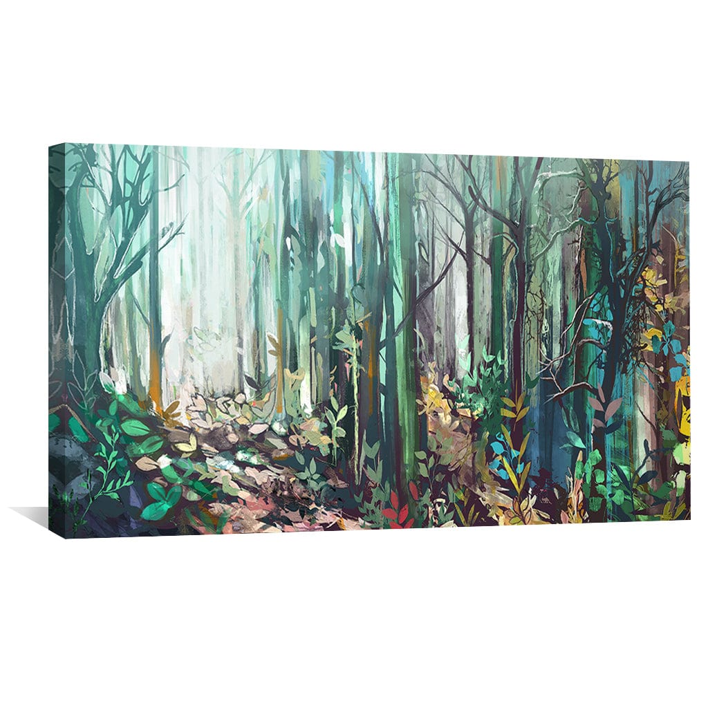 Lush Wilderness Canvas Art Clock Canvas